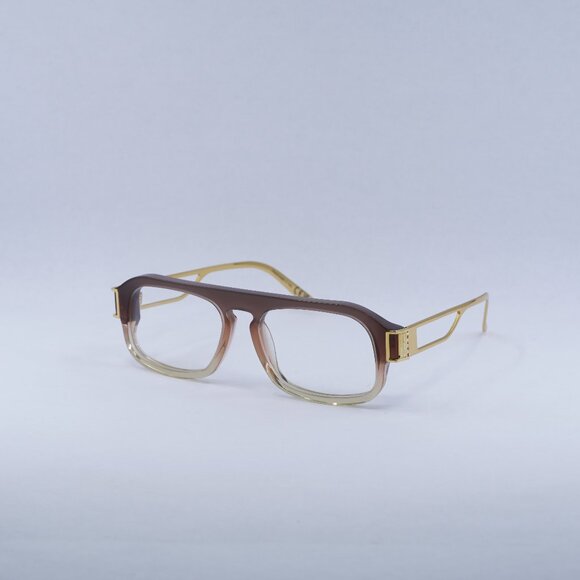 🕶️ New Marni BURULLUS X2P Eyeglasses - Brown Fade/Gold Frame - Picture 1 of 11